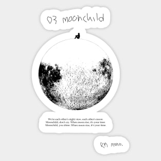 RM Mono. - Moonchild Sticker